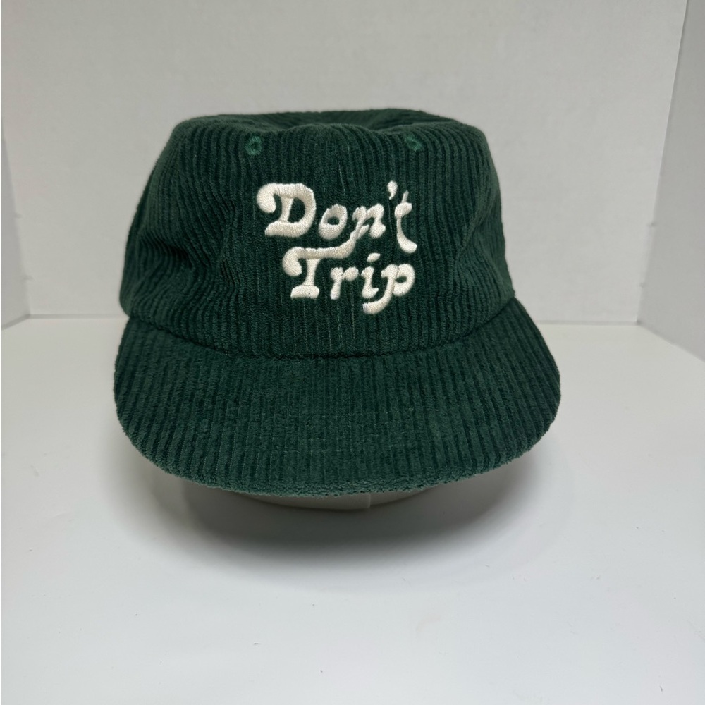 Don’t Trip Fat Corduroy Snapback Hat Mac Miller Free & Easy Olive